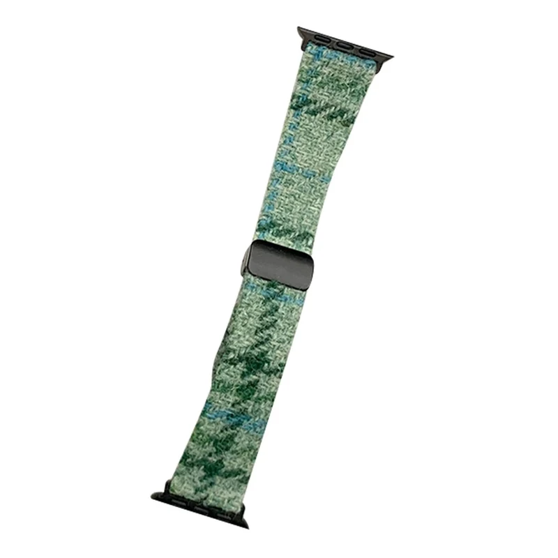 Woolen Strap Apple Watch 49mm / 45mm / 44mm / 42mm Watch Band - Coffee+Black