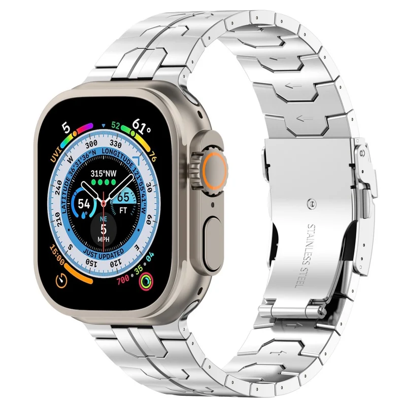 Apple Watch 49mm / 45mm / 44mm / 42mm Band Titanium Metal Strap