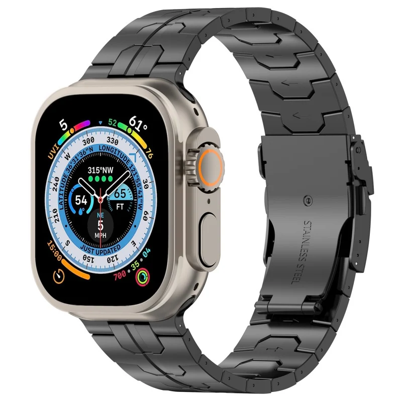 Apple Watch 49mm / 45mm / 44mm / 42mm Band Titanium Metal Strap