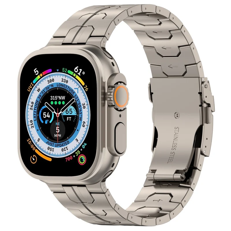 Apple Watch 49mm / 45mm / 44mm / 42mm Band Titanium Metal Strap