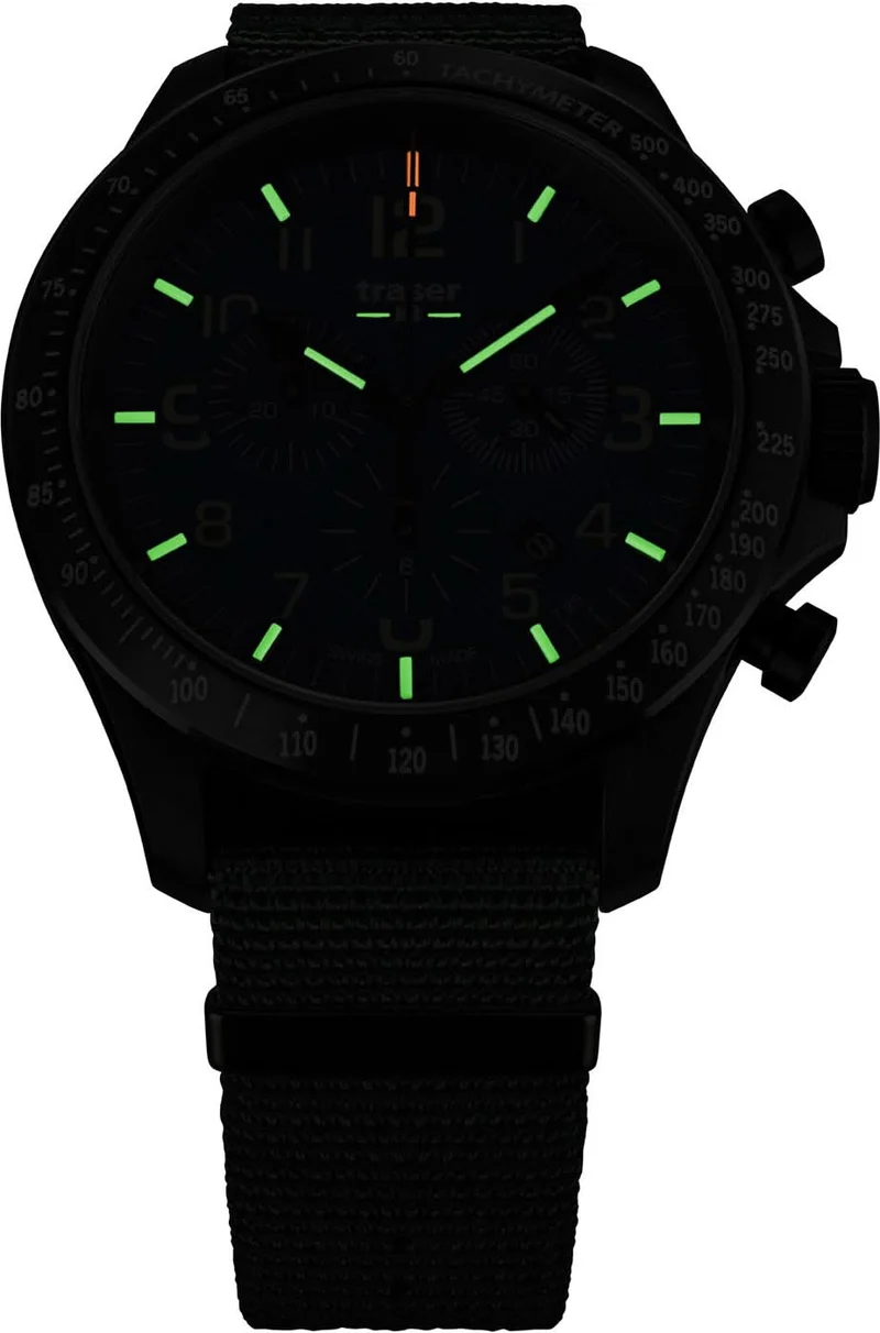 Traser P67 Officer Pro Chronograph 109463 Herrenuhr • Trigalight Leuchttechnologie • Swiss Made