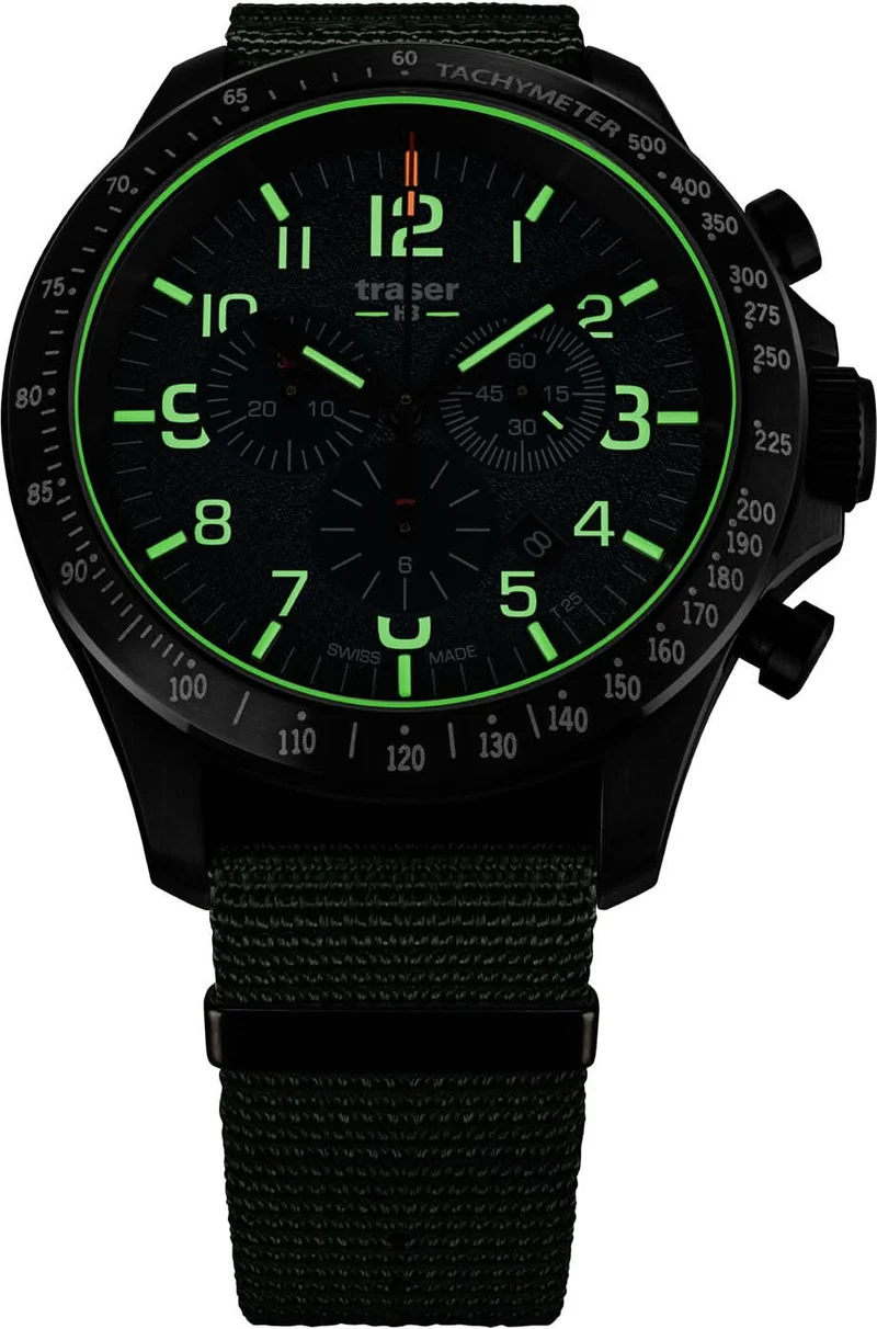 Traser P67 Officer Pro Chronograph 109463 Herrenuhr • Trigalight Leuchttechnologie • Swiss Made