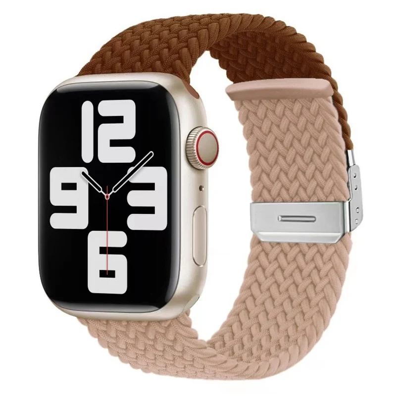 Apple Watch Series 41mm / 40mm / 38mm Nylon Watch Band - Red+Blue