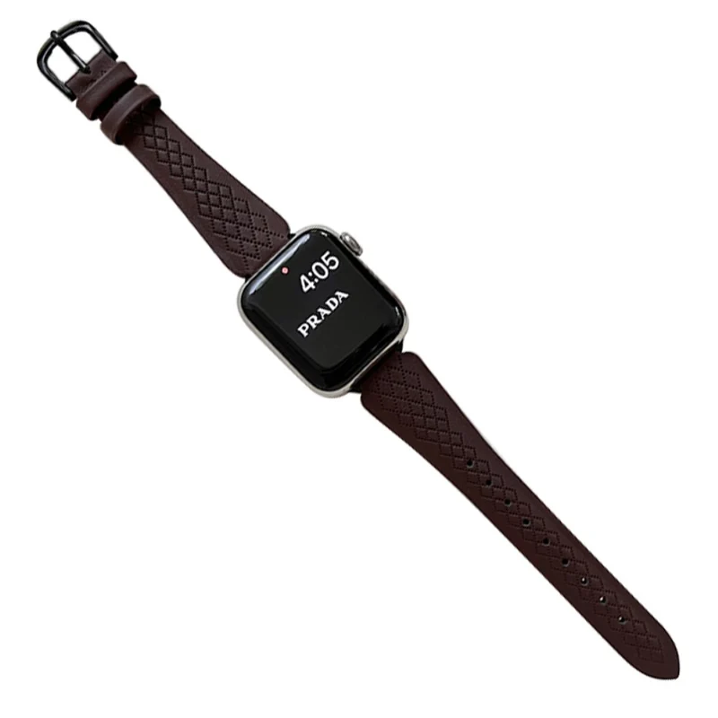 Apple Watch Series 41mm / 40mm / 38mm Cowhide Leather Watch Band - Light Brown