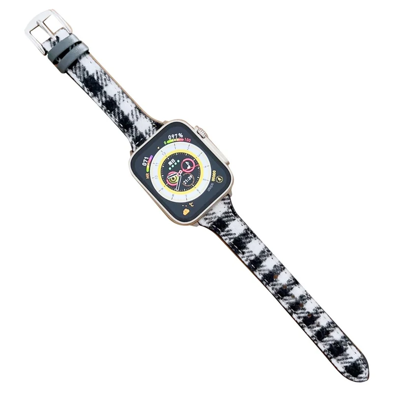 Apple Watch Series 41mm / 40mm / 38mm Woolen Watch Band - Coffee / White
