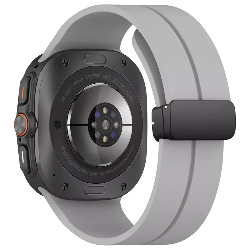 Samsung Galaxy Watch Ultra 2 D-Schnalle Silikonarmband (Grau)