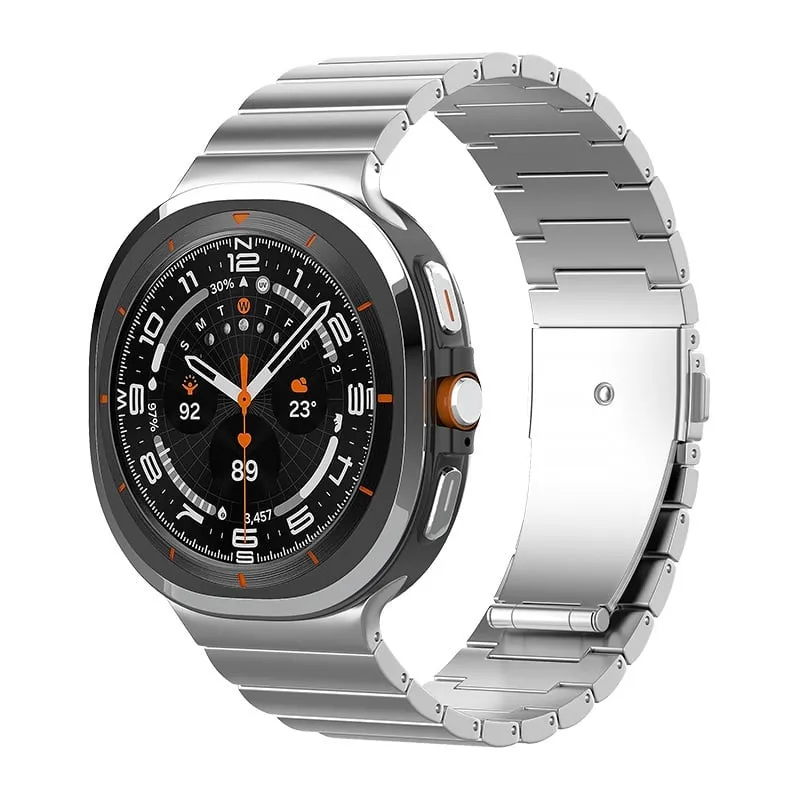Samsung Galaxy Watch Ultra 2 'One Bead' Titanarmband (Silber)