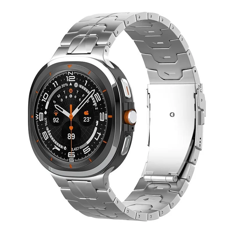 Samsung Galaxy Watch Ultra 2 Iron' Titanarmband (Silber)