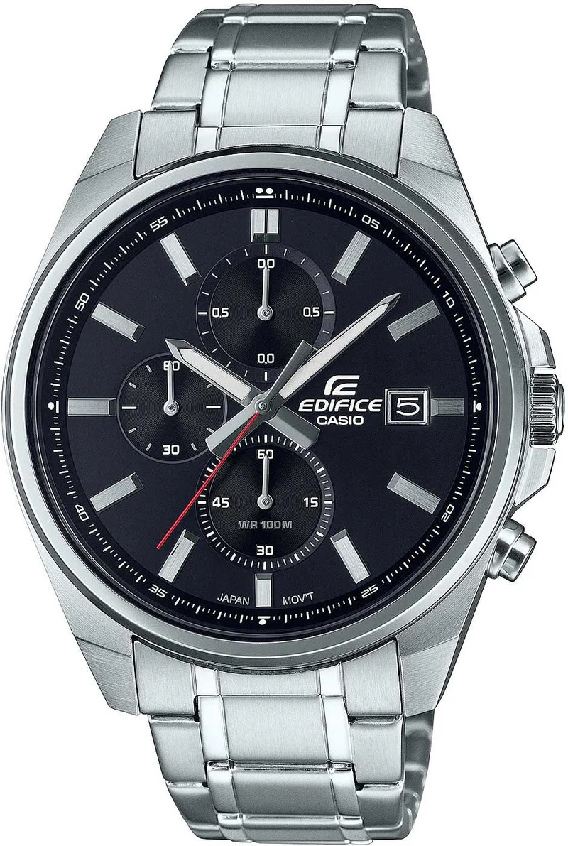 Casio EDIFICE EFV-610D-1AVUEF Herrenuhr • Sportlicher Chronograph • 10 bar Wasserdichtigkeit