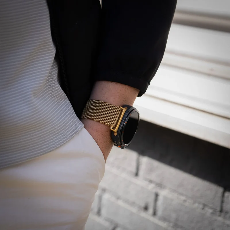 Samsung Galaxy Watch Ultra 2 Milanese Armband (Gold)