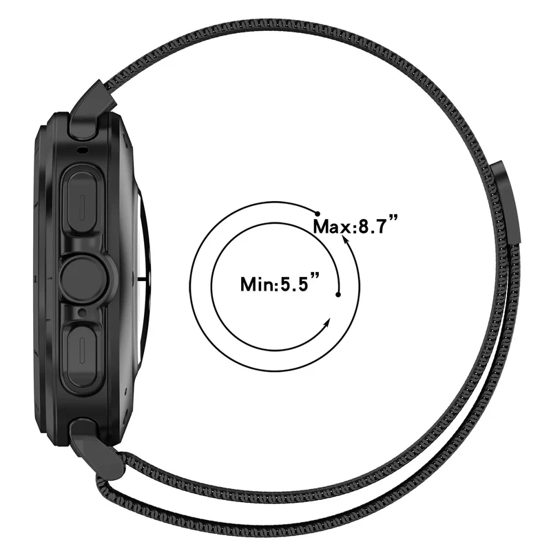Samsung Galaxy Watch Ultra 2 Milanese Armband (Schwarz)