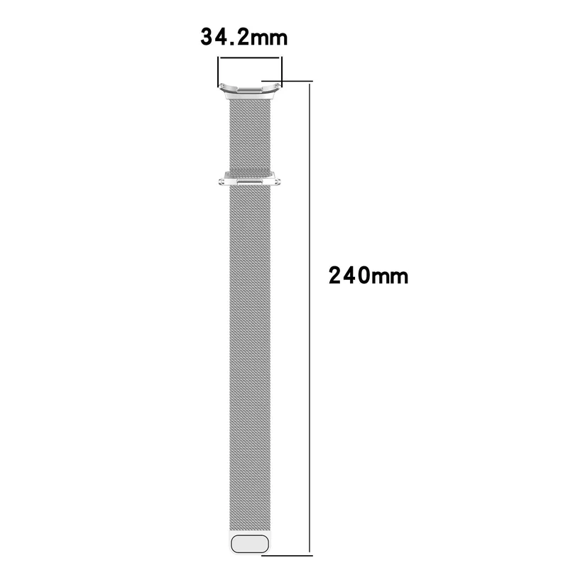 Samsung Galaxy Watch Ultra 2 Milanese Armband (Silber)