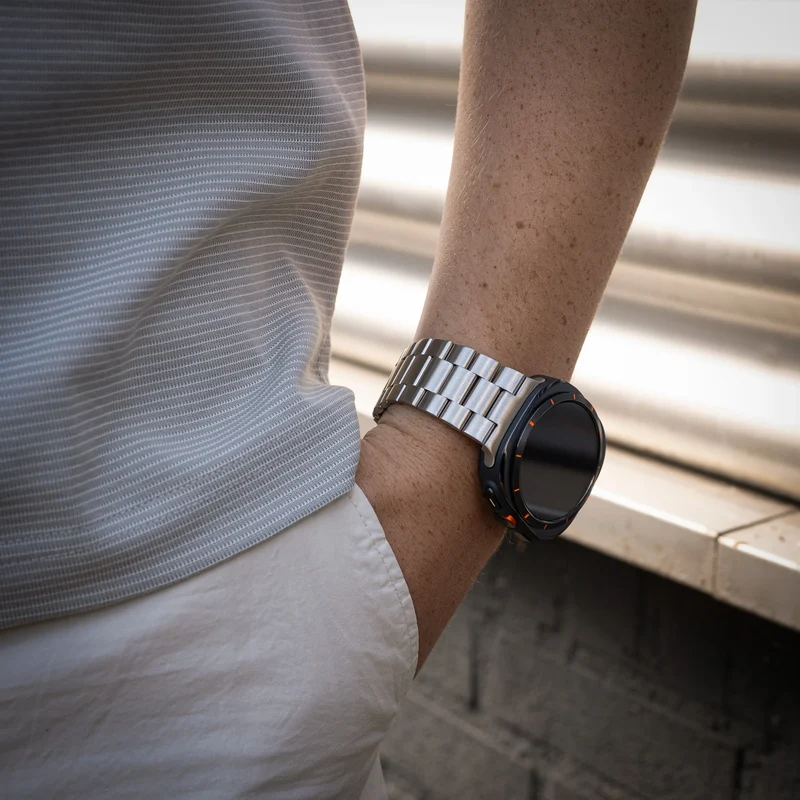 Samsung Galaxy Watch Ultra 2 Stahlarmband (Silber)