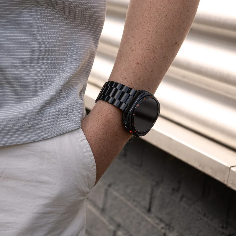 Samsung Galaxy Watch Ultra 2 Stahlarmband (Schwarz)
