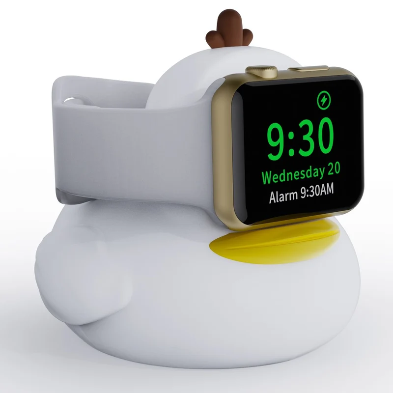Stand Holder Apple Watch Series Watch Charger CUTE DUCK Series Silicone Charging Dock (without Charger)