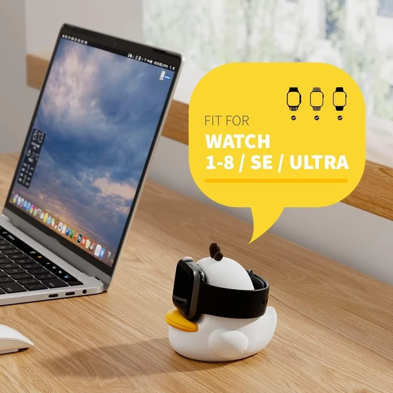 Stand Holder Apple Watch Series Watch Charger CUTE DUCK Series Silicone Charging Dock (without Charger)