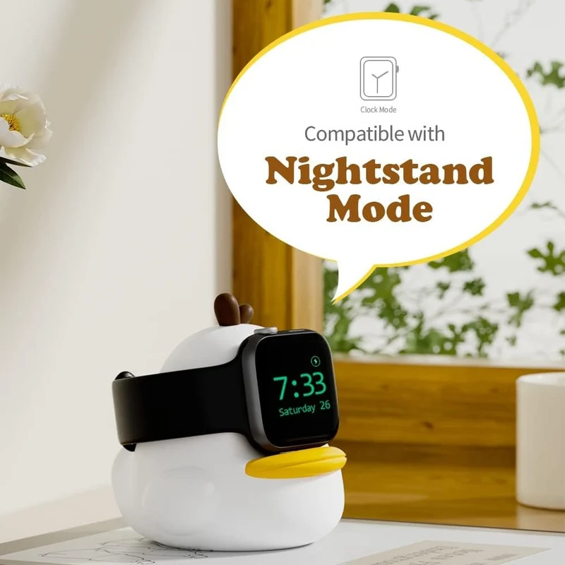 Stand Holder Apple Watch Series Watch Charger CUTE DUCK Series Silicone Charging Dock (without Charger)