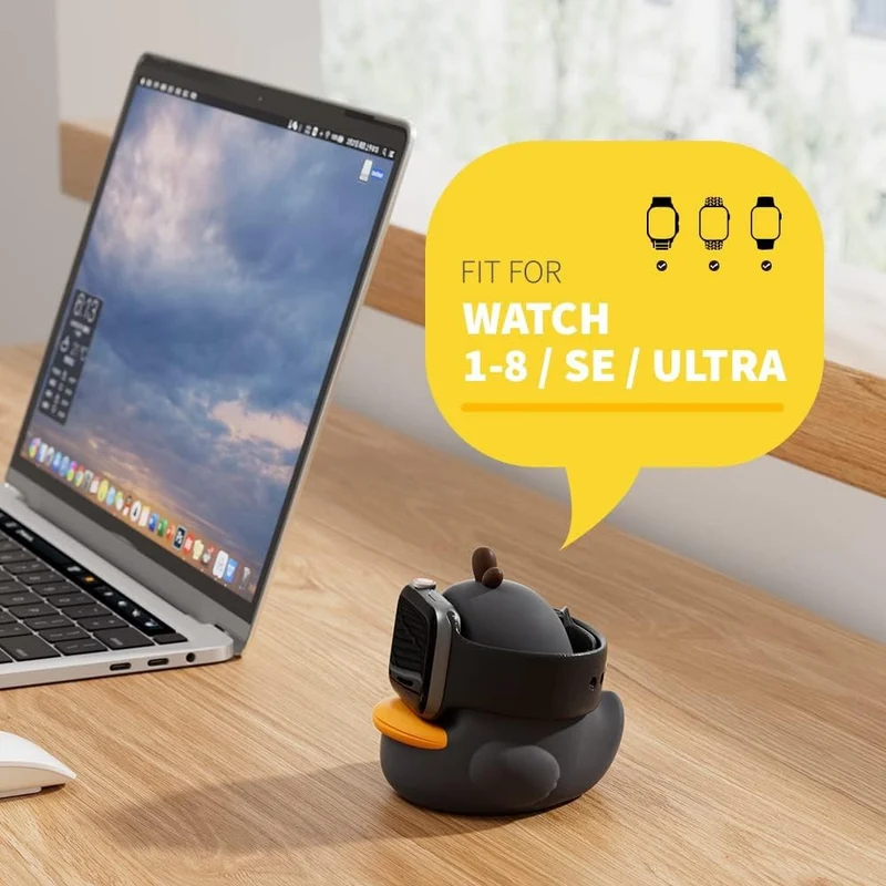 Stand Holder Apple Watch Series Watch Charger CUTE DUCK Series Silicone Charging Dock (without Charger)