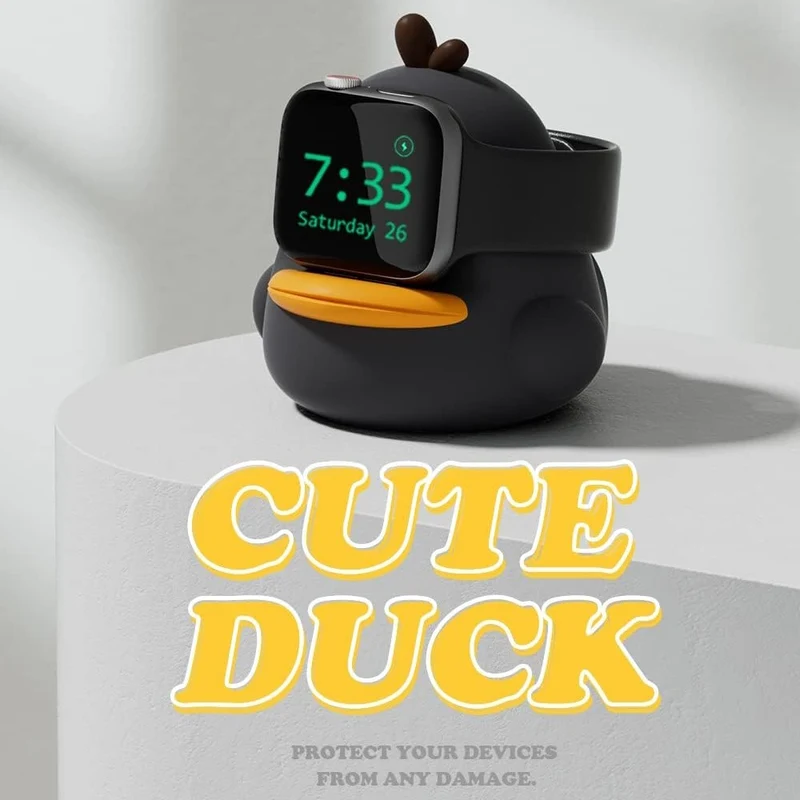 Stand Holder Apple Watch Series Watch Charger CUTE DUCK Series Silicone Charging Dock (without Charger)