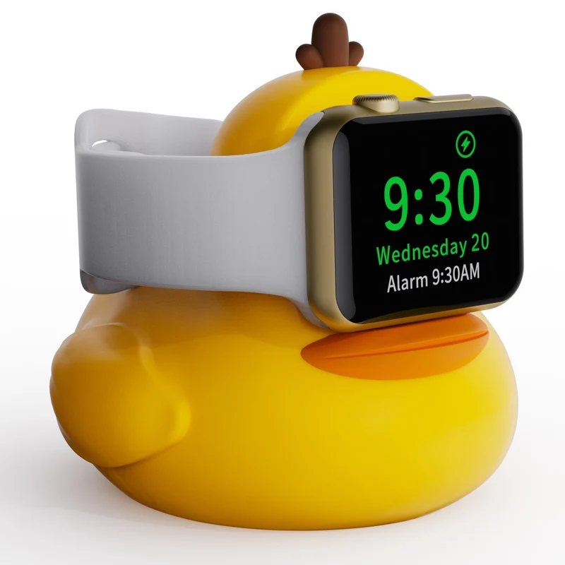 Stand Holder Apple Watch Series Watch Charger CUTE DUCK Series Silicone Charging Dock (without Charger)