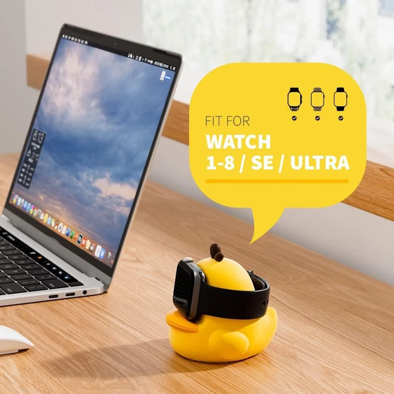 Stand Holder Apple Watch Series Watch Charger CUTE DUCK Series Silicone Charging Dock (without Charger)