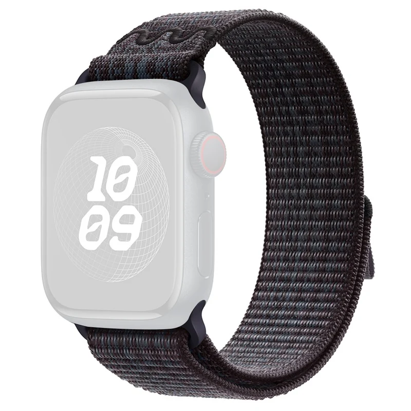 KALEBOL Apple Watch Series 41mm - 40mm - 38mm Universal Watchband Nylon Strap - Dark Green+Orange