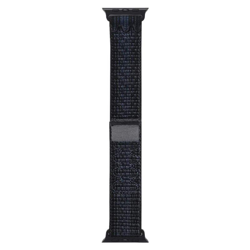 KALEBOL Apple Watch Series 41mm - 40mm - 38mm Universal Watchband Nylon Strap - Dark Green+Orange