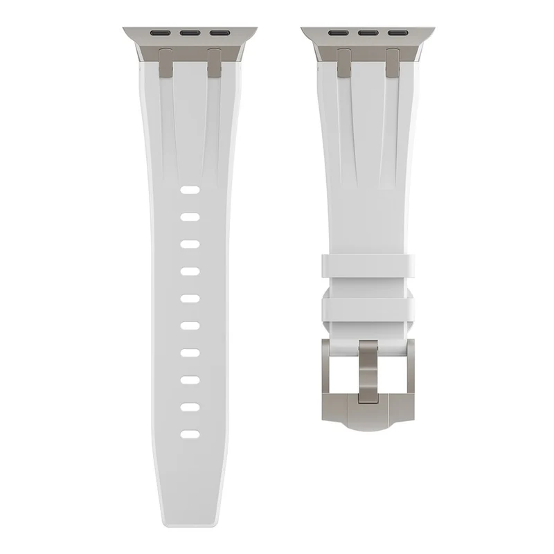 Apple Watch Series 41mm / 40mm / 38mm Watch Band Liquid Silicone Strap - Titanium Black