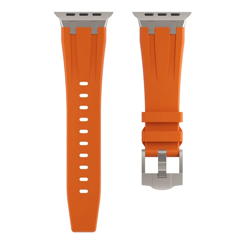 Apple Watch Series 41mm / 40mm / 38mm Watch Band Liquid Silicone Strap - Titanium Black