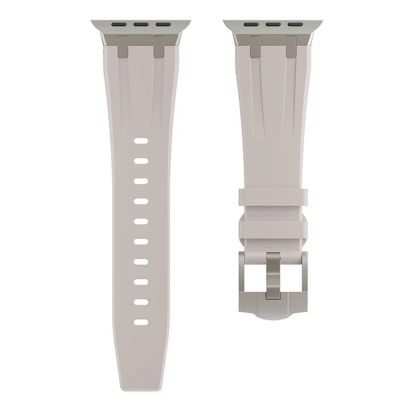Apple Watch Series 41mm / 40mm / 38mm Watch Band Liquid Silicone Strap - Titanium Black