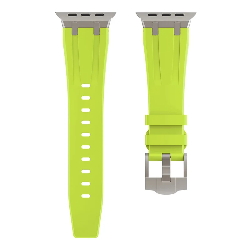 Apple Watch Series 41mm / 40mm / 38mm Watch Band Liquid Silicone Strap - Titanium Black