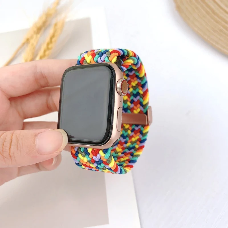 Apple Watch Series 41mm / 40mm / 38mm Nylon Strap Replacement - W-shape Colorful