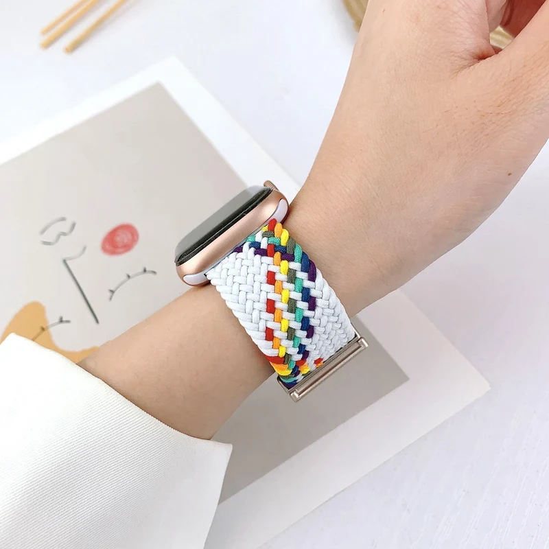 Apple Watch Series 41mm / 40mm / 38mm Nylon Strap Replacement - W-shape Colorful