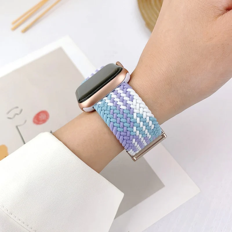 Apple Watch Series 41mm / 40mm / 38mm Nylon Strap Replacement - W-shape Colorful