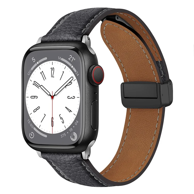Apple Watch Series 41mm / 40mm / 38mm Litchi Texture Leather Watch Band