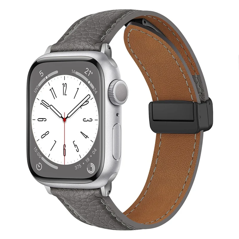 Apple Watch Series 41mm / 40mm / 38mm Litchi Texture Leather Watch Band