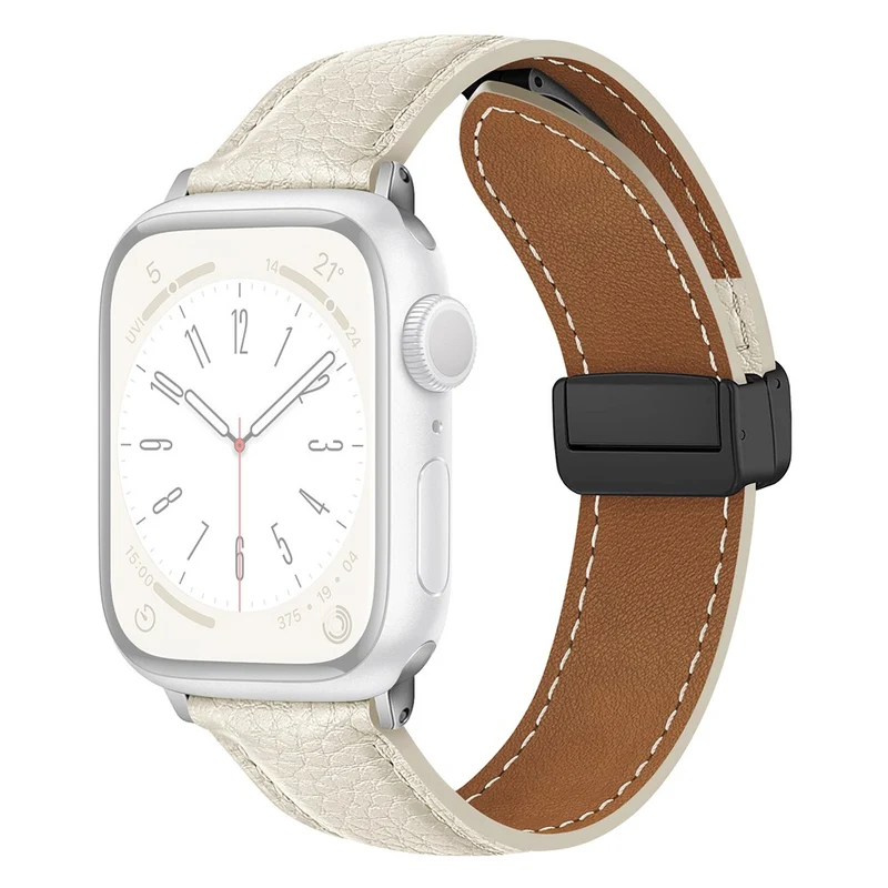 Apple Watch Series 41mm / 40mm / 38mm Litchi Texture Leather Watch Band