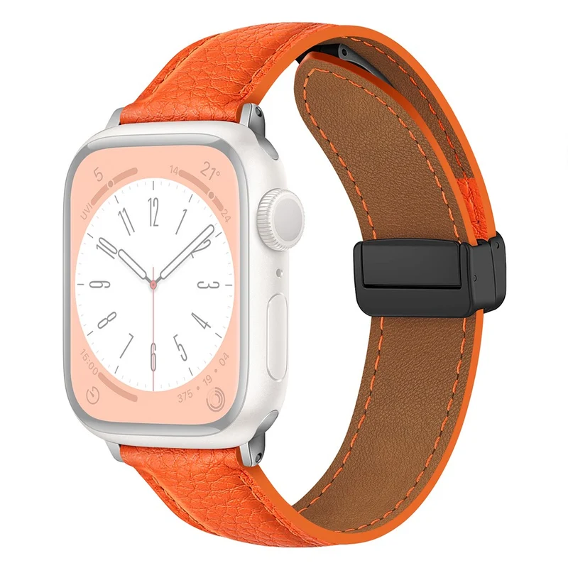 Apple Watch Series 41mm / 40mm / 38mm Litchi Texture Leather Watch Band