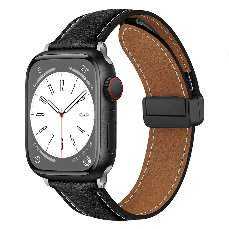 Apple Watch Series 41mm / 40mm / 38mm Litchi Texture Leather Watch Band
