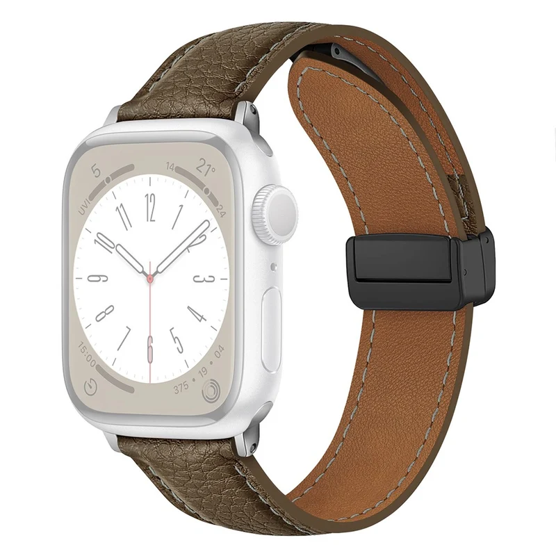 Apple Watch Series 41mm / 40mm / 38mm Litchi Texture Leather Watch Band