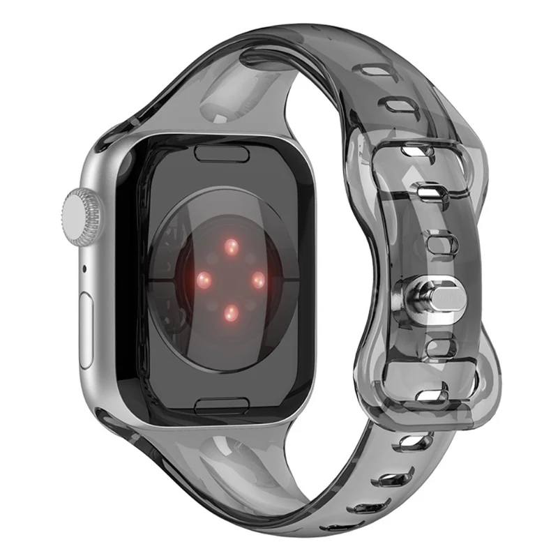 Apple Watch Series 41mm / 40mm / 38mm Flexible Watch Band - Transparent Black