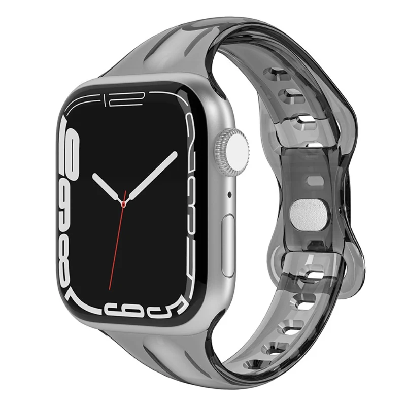 Apple Watch Series 41mm / 40mm / 38mm Flexible Watch Band - Transparent Black
