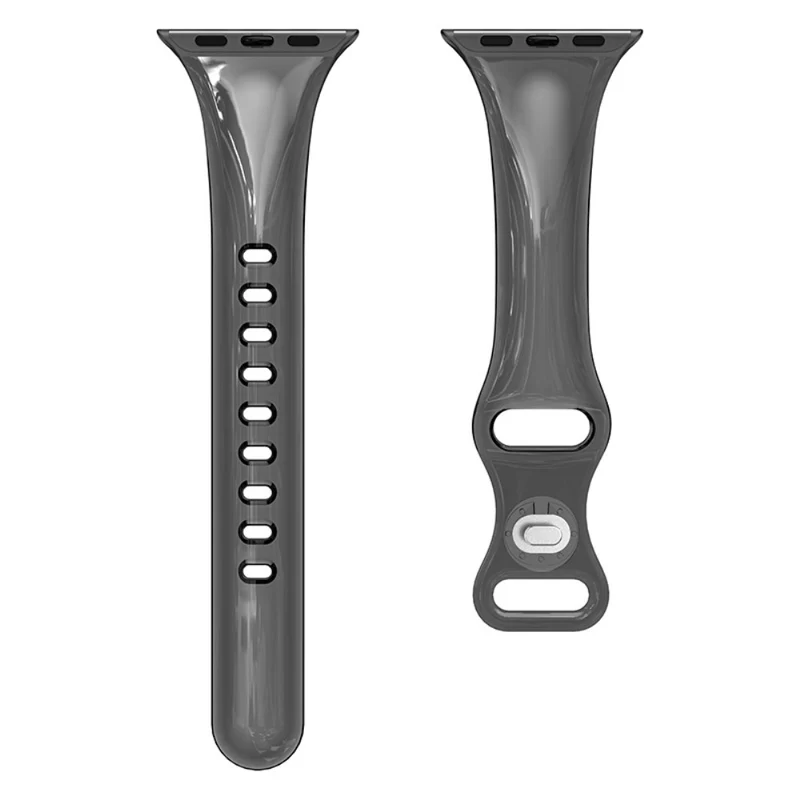 Apple Watch Series 41mm / 40mm / 38mm Flexible Watch Band - Transparent Black