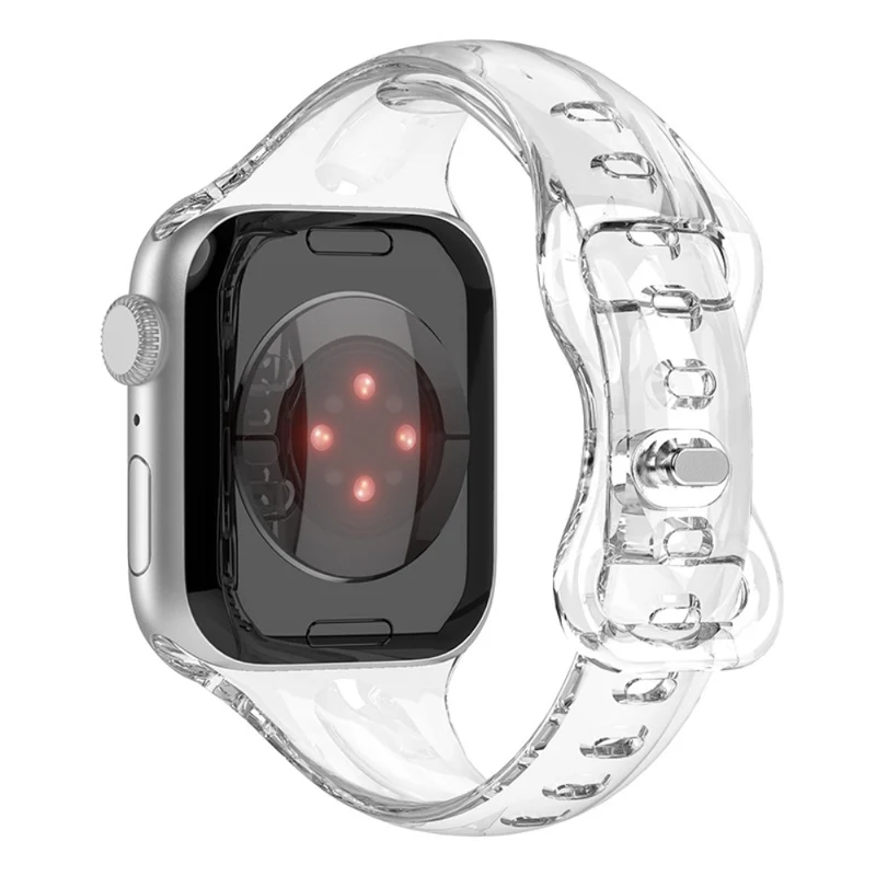 Apple Watch Series 41mm / 40mm / 38mm Flexible Watch Band - Transparent Black