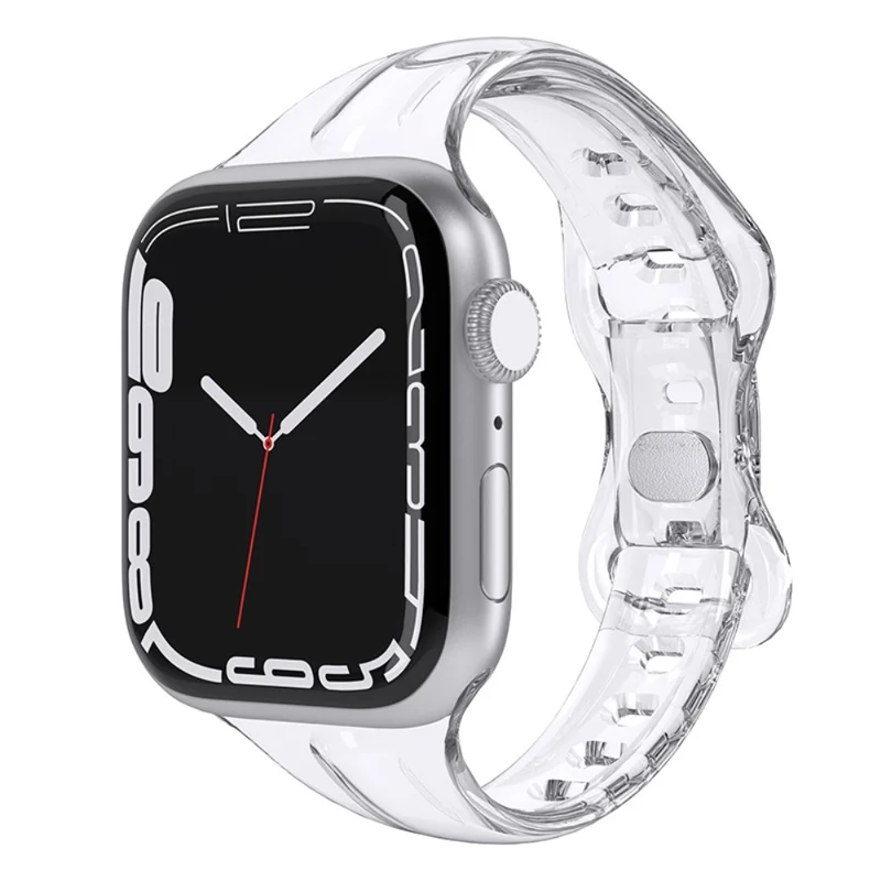 Apple Watch Series 41mm / 40mm / 38mm Flexible Watch Band - Transparent Black