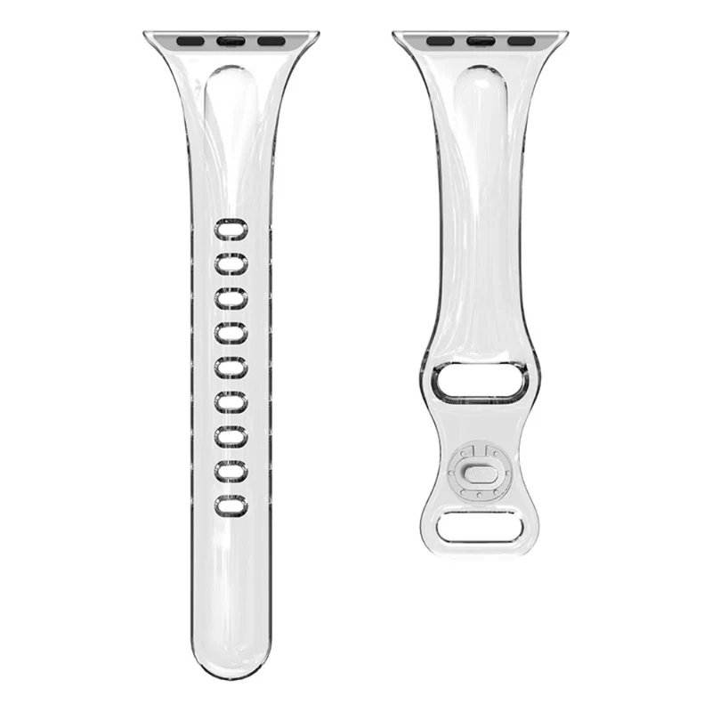 Apple Watch Series 41mm / 40mm / 38mm Flexible Watch Band - Transparent Black