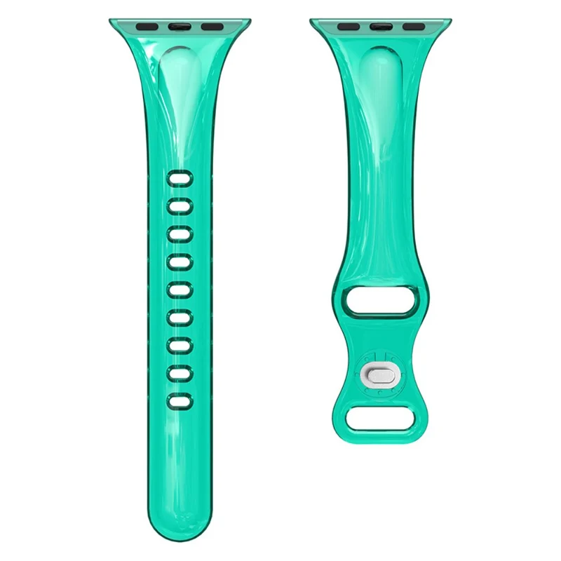 Apple Watch Series 41mm / 40mm / 38mm Flexible Watch Band - Transparent Black