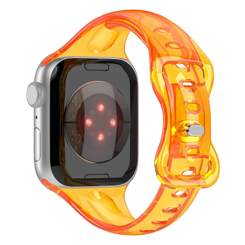 Apple Watch Series 41mm / 40mm / 38mm Flexible Watch Band - Transparent Black