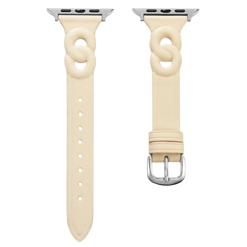Apple Watch 49mm / 45mm / 44mm / 42mm Leather Watch Band - Baby Blue