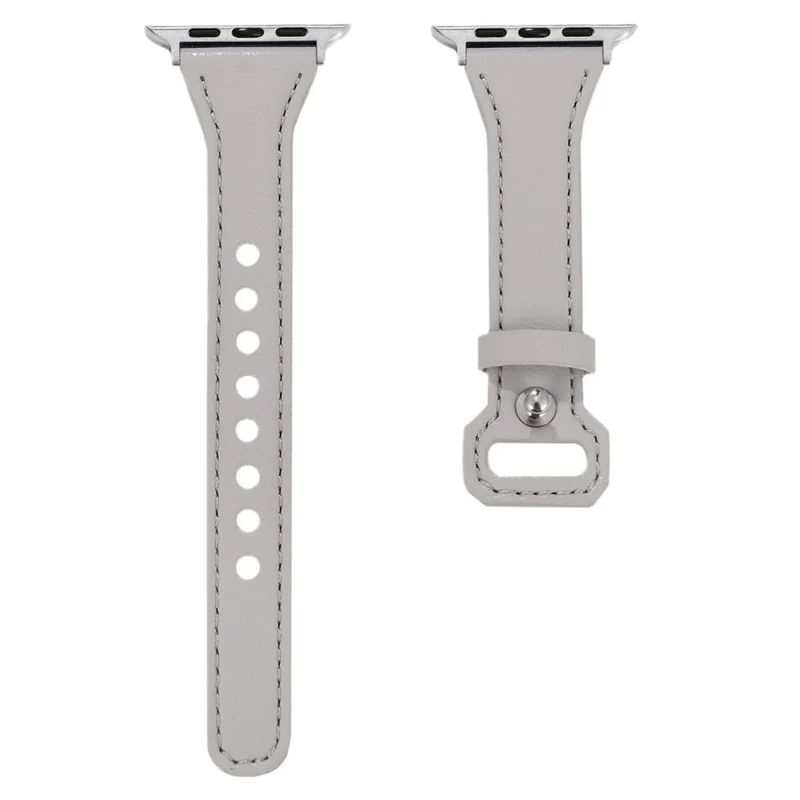 Apple Watch 49mm / 45mm / 44mm / 42mm Leather Bands Watch Strap - Apricot